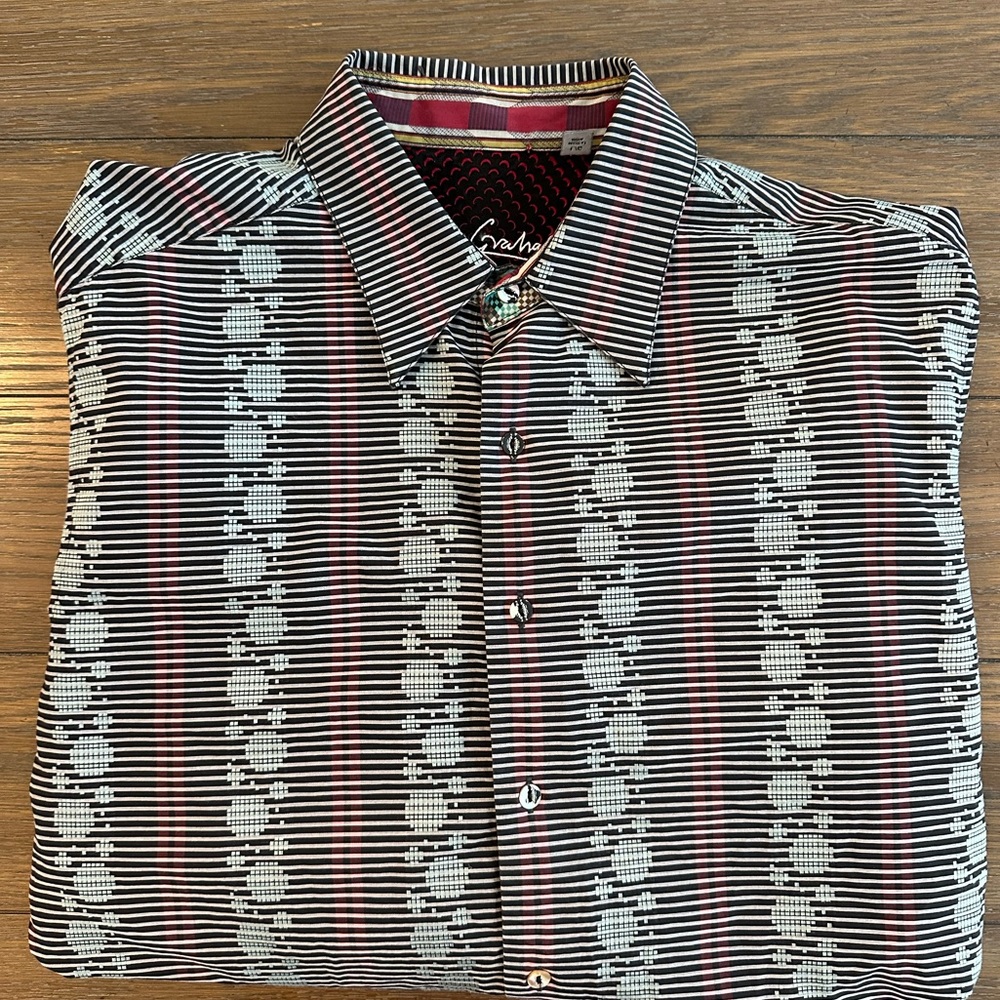 Robert Graham Long Sleeve Striped Shirt Size L